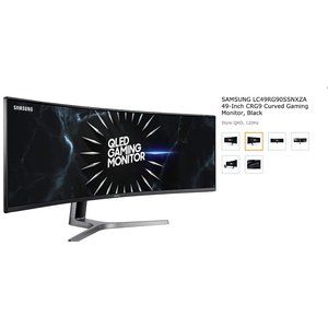 SAMSUNG LC49RG90SSNXZA 49-Inch CRG9 Curved Gaming